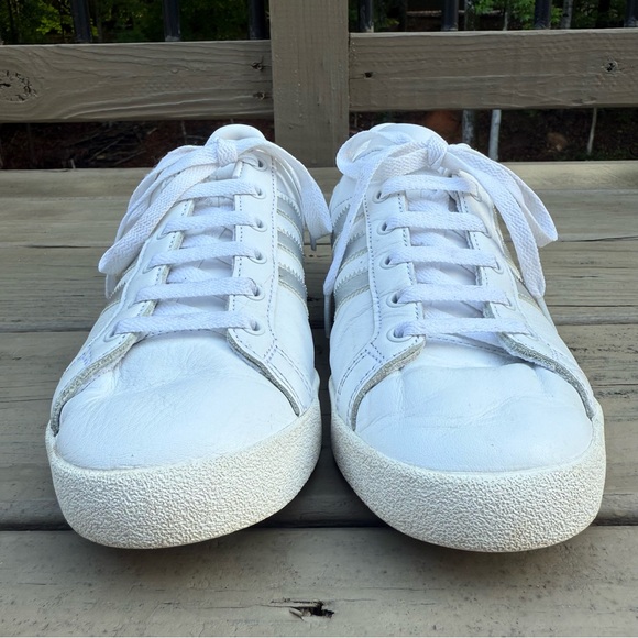 adidas Coast Star White Silver Metallic shoes size 7 - Picture 6 of 14